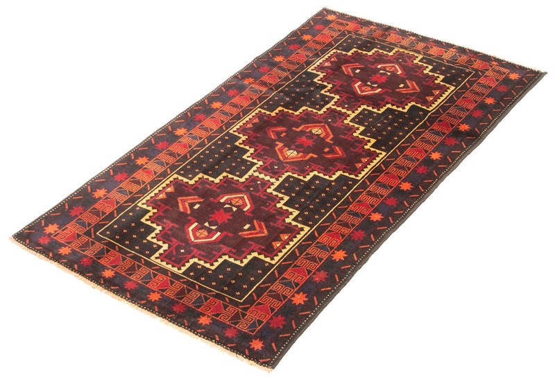 Vintage Hand-Knotted Area Rug 3'3" x 6'3" Traditional Wool Carpet gallery