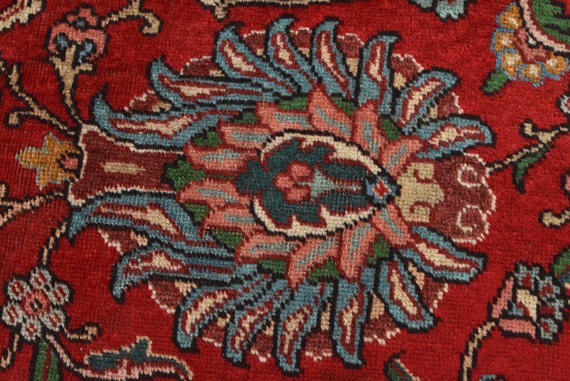 Vintage Traditional Oriental Carpet 9’10” x 12’8” Red Wool Hand-Knotted Area Rug gallery
