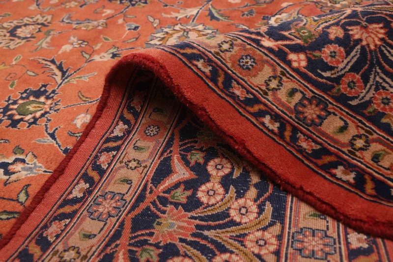 Vintage 8'10" x 11'10" Traditional Hand Knotted Vegetable Dye Wool Area Rug gallery
