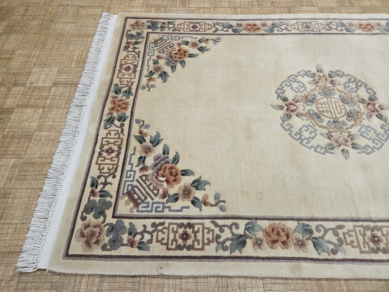 5x8 CHINESE RUG VINTAGE AUBUSSON PEKING AUTHENTIC 100% WOOL ORIENTAL RUG gallery