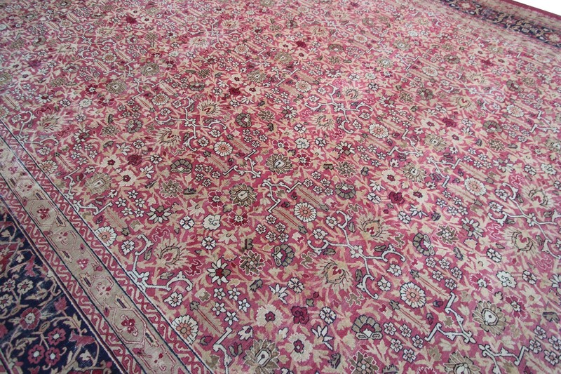 11x17 Antique Turkish Oushak Rug Fine Hereke Carpet Pink 341cm x 519cm c.1870 gallery