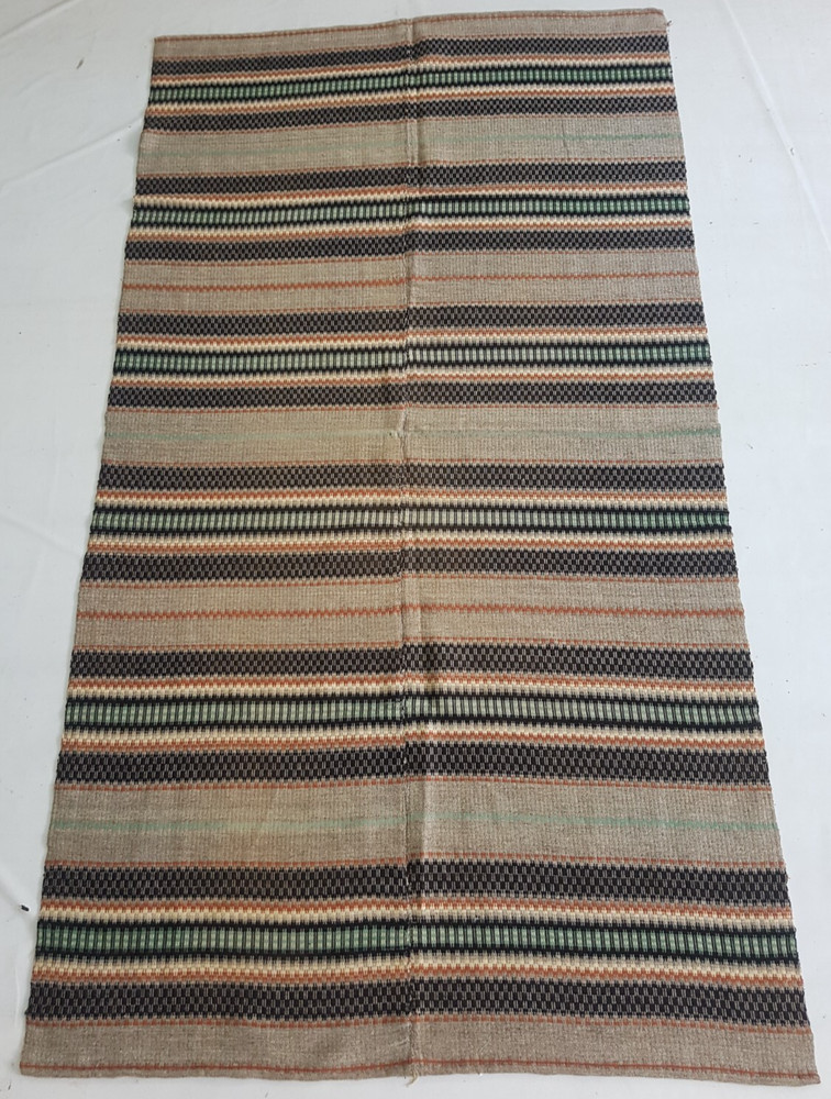 Vintage Handmade Traditional Afghani Striped Kilim Floor Rug Carpet 273x151 cm