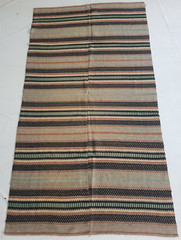 Vintage Handmade Traditional Afghani Striped Kilim Floor Rug Carpet 273×151 cm