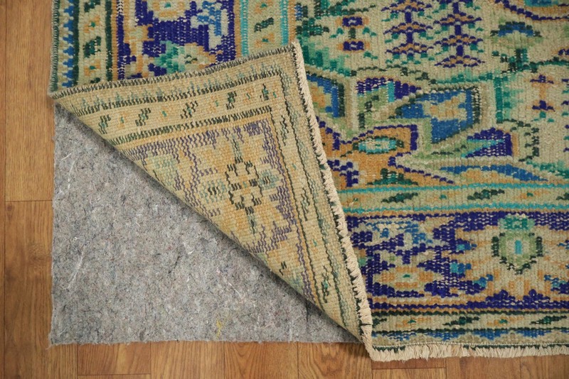 Distressed Anatolian Turkish Area Rug 6x9 Handmade Wool Vintage for Living Room gallery