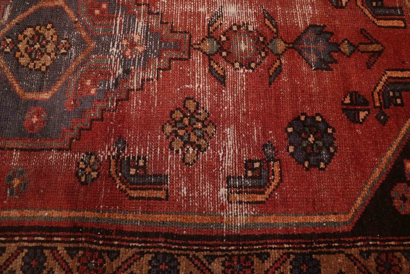 Vintage 3'8" x 6'7" Traditional Hand Knotted Vegetable Dye Wool Area Rug gallery