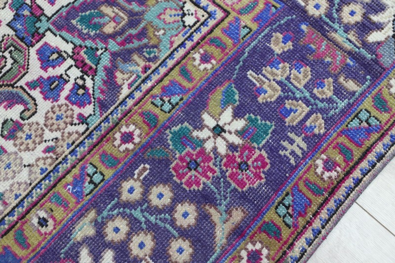 Oriental Small Rug Handmade Foyer Decor Floral Doormat Entryway Carpet 3x3ft gallery
