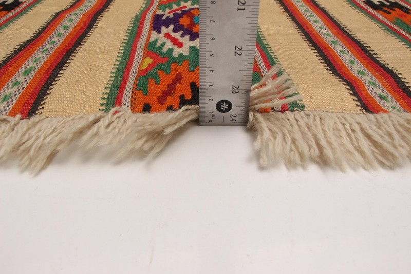Vintage Hand Woven Area Rug 1'4" x 3'3" Traditional Wool Oriental Carpet gallery
