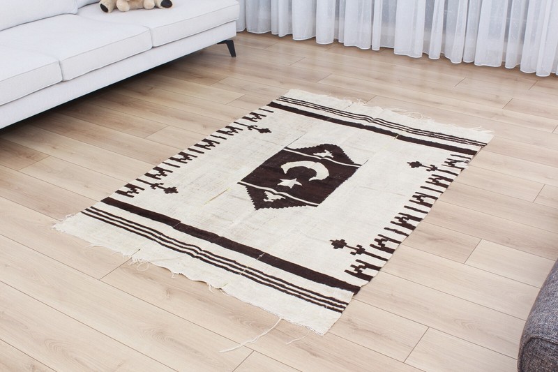 Blanket Siirt Blanket Poor Condition 3.90' x 5.74' Old Fast Shipment 11793 gallery