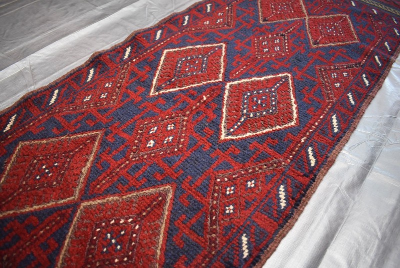 Vintage Afghan Mushwani Runner Rug 2x12 Hand Knotted Wool Persian Style Hallway gallery