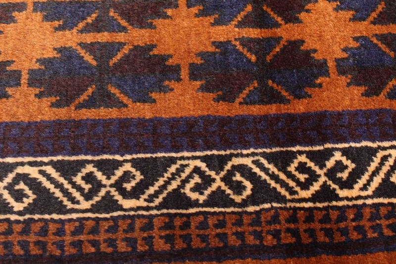 Vintage 3'2" x 4'11" Traditional Hand Knotted Vegetable Dye Wool Area Rug gallery
