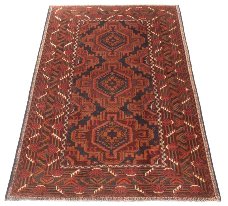 Vintage Traditional Hand-Knotted Area Rug 3'8" x 6'9" Oriental Wool Carpet gallery