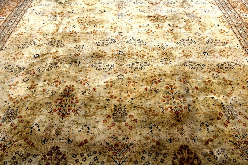 12X12 1970's EXQUISITE MINT 400+KPSI HAND KNOTTED VEGETABLE DYE WOOL TABRIZZ RUG gallery