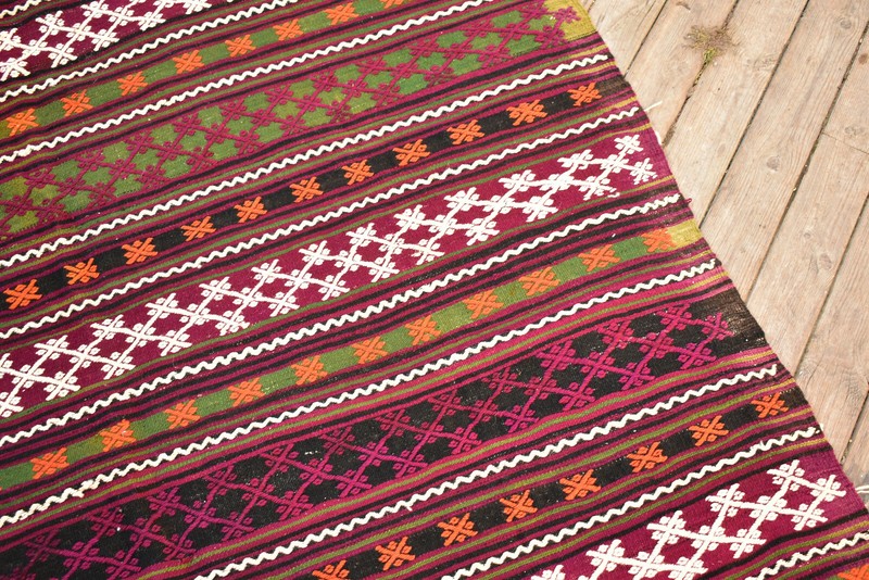 Turkish Kilim 62''x92'' Handwoven 5'x7' Cicim Kilim Oriental Tent Rug 160x235cm gallery