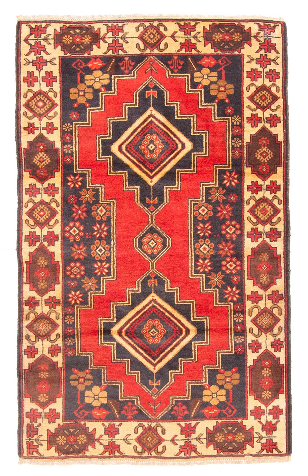 Traditional Vintage Hand-Knotted Area Rug 2'10" x 4'6" Oriental Wool Carpet gallery