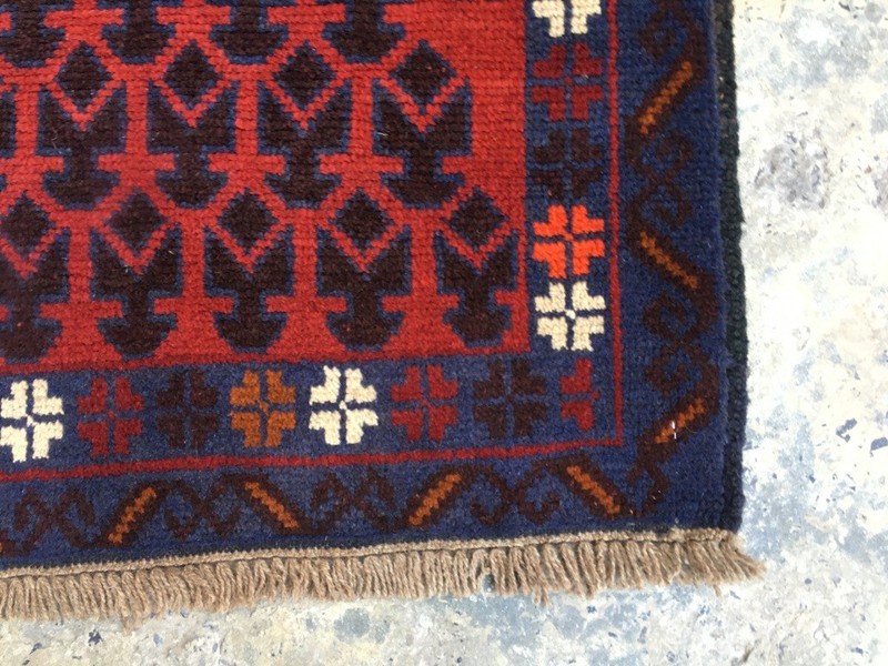 Vintage Afghan Taimani Rug Hand Knotted Bokhara Wool Area Rug 3x5 ft Free Ship gallery