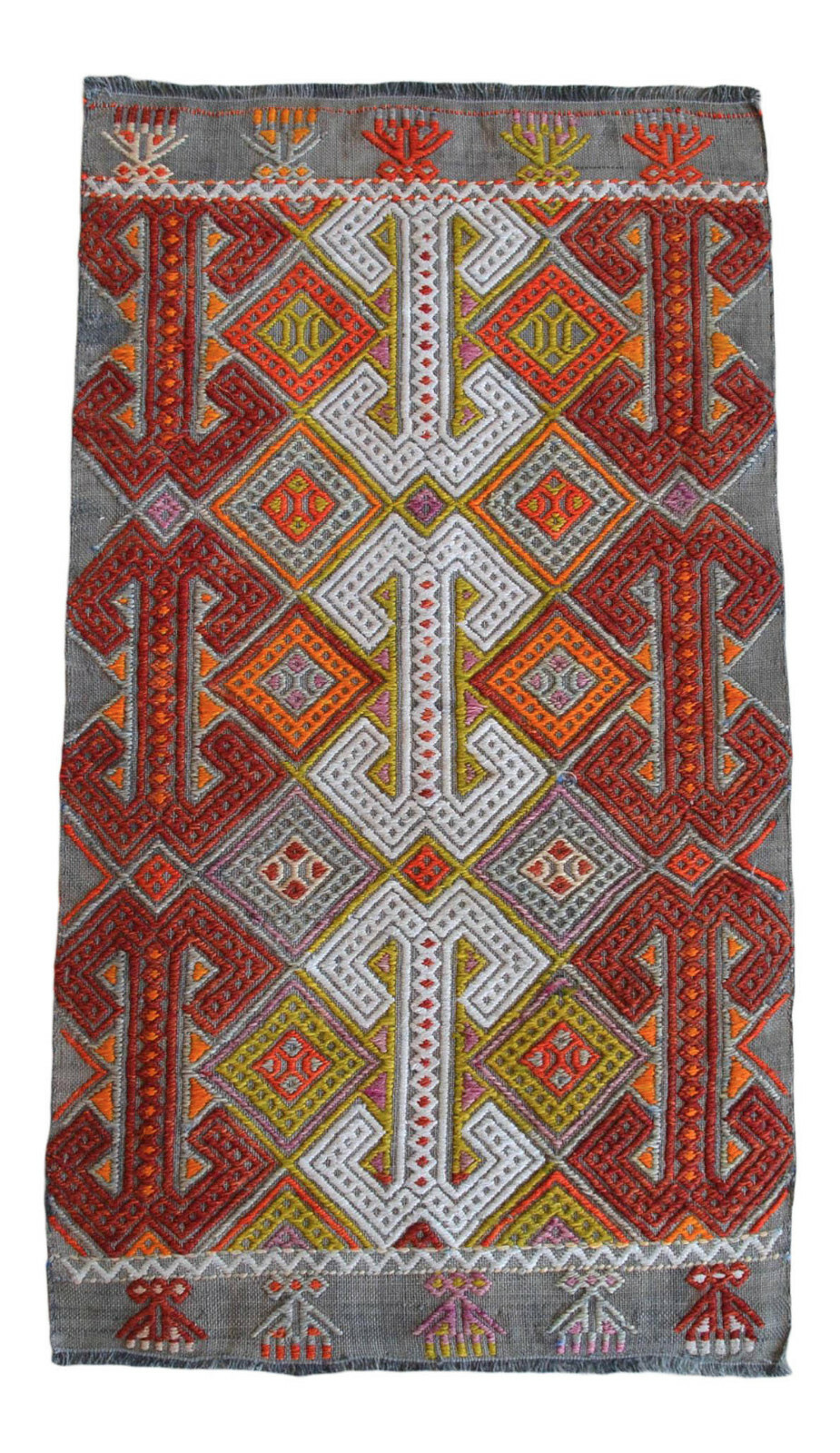 Vintage Rug, Antique Rug, Handmade Rug, Turkish Rug, Braided Kilim, Jajim, 2 x 3 gallery