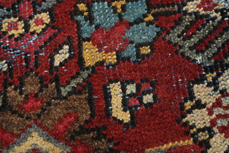 Antique Vegetable Dye Hand-knotted Area Rug Traditional Living Room Carpet 9x12 gallery