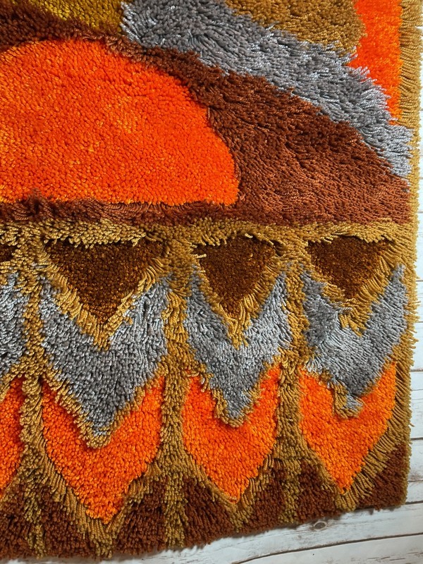 Vintage RYA Shag Rug Wall Art MID-CENTURY MODERN MCM Scandinavian gallery