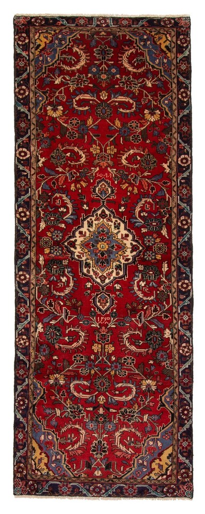 3'5" x 9'3" Vintage Hand-knotted Runner Rug Traditional Oriental Wool Carpet