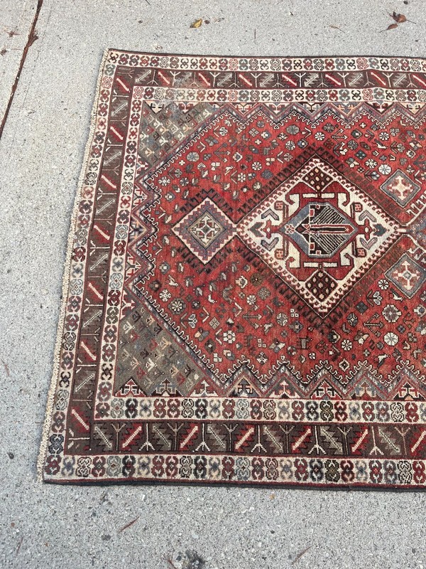 Vintage Hand Knotted Wool Area Rug 5'4" X 9"9" gallery