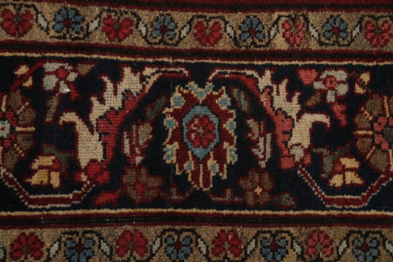 Antique Vegetable Dye Hand-knotted Area Rug Traditional Living Room Carpet 9x12 gallery