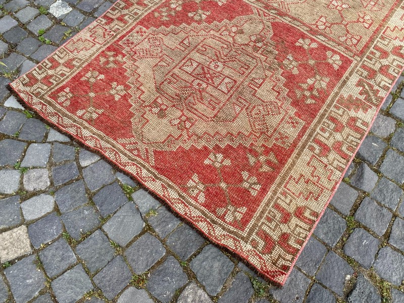 Bohemian rugs, Runner rug, Handmade, Turkish rug, Vintage, Wool | 4,3 x 10,0 ft gallery