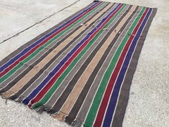 Vintage Turkish Kilim Kelim Rug 360x170cm shabby chic wool, country home, boho