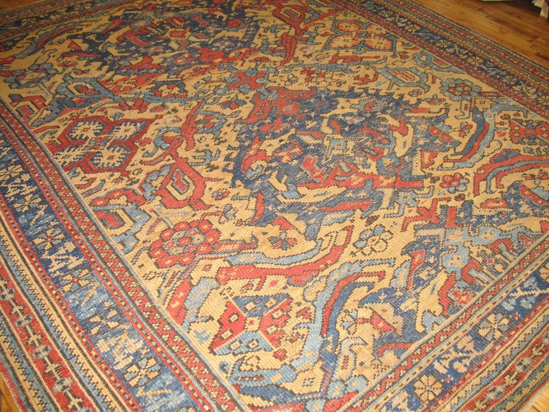 Antique Gorgeous Turkish Oushak Ushak Rug 10'2''x11'6'' gallery