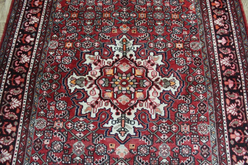 Antique Handmade Persian Rug, Herati Design 210 x 142 cm Hand Knotted Wool Rug gallery