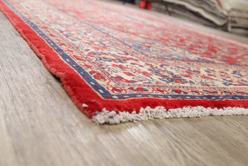 Floral Red/ Ivory Area Rug 7x11 Wool Hand-knotted Classic Vintage Carpet gallery