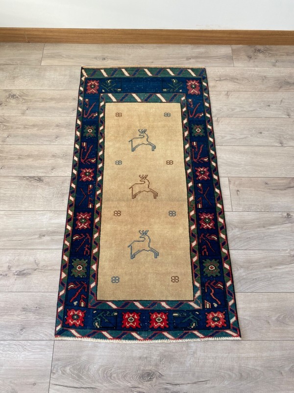 2’6”x5” feet Oushak rug, wool rug, Vintage rug, Low pile rug, gallery