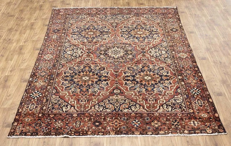 Semi-Antique Handmade Oriental Floral Rug 10x12 Ft Classic Dining Room Carpet gallery