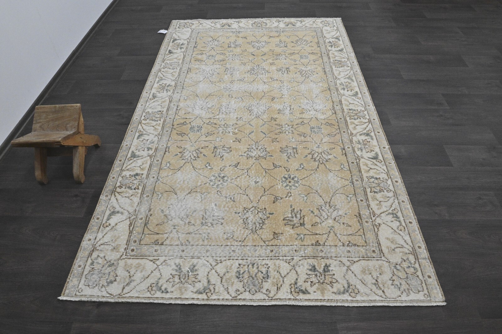 Oushak Turkish Vintage Rug 5x8 Kilim Rug Anatolian Handmade Boho Decor ORANGE gallery