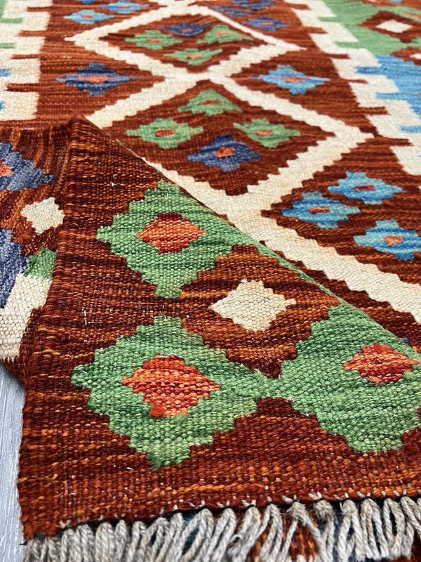 Vintage Kilim Traditional Hand Made Oriental Wool Kilim 5ftx3.2ft 151cmx100cm gallery