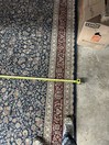 Very Fine Pakistani rug 92” X 132” ' handmade carpet Navy blue & deep red gallery
