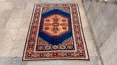 4’10” X 6’7” Vintage Carpet Natural Village Rug Handmade Rug.SKU:IM1766