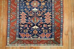Antique Navy Karajeh Rug 3’x4’6”