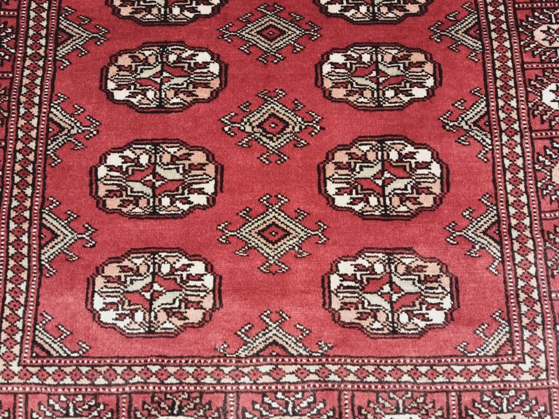 3x5 All-over-Pattern Deep Red Handmade-Turkish-Knotted Fine Soft Wool Rug 586342 gallery