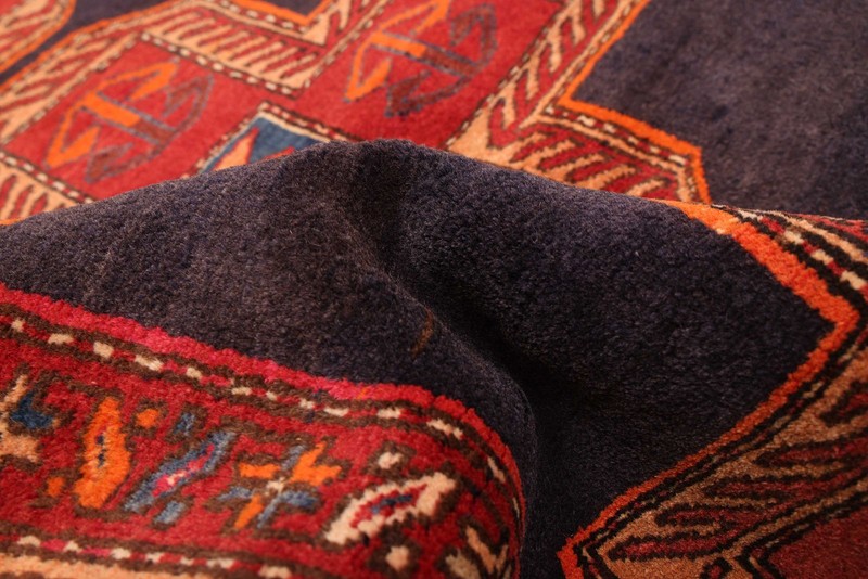 Vintage Hand-knotted Runner Rug 3'8" x 9'3" Traditional Oriental Wool Carpet gallery