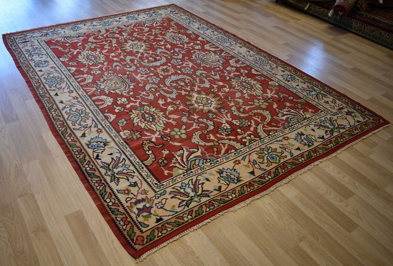 Gorgeous Mid 2Oth Century Ottoman Design E. European Sharkoy Kilim Free Shipping gallery