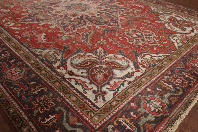 Hand-Knotted Vintage Area Rug 8x11 Ft Traditional Medallion Oriental Wool Carpet gallery