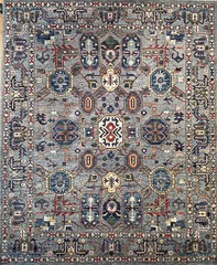 Hand-knotted Rug (Carpet) 8’2X9’8, Choeb Rang mint condition