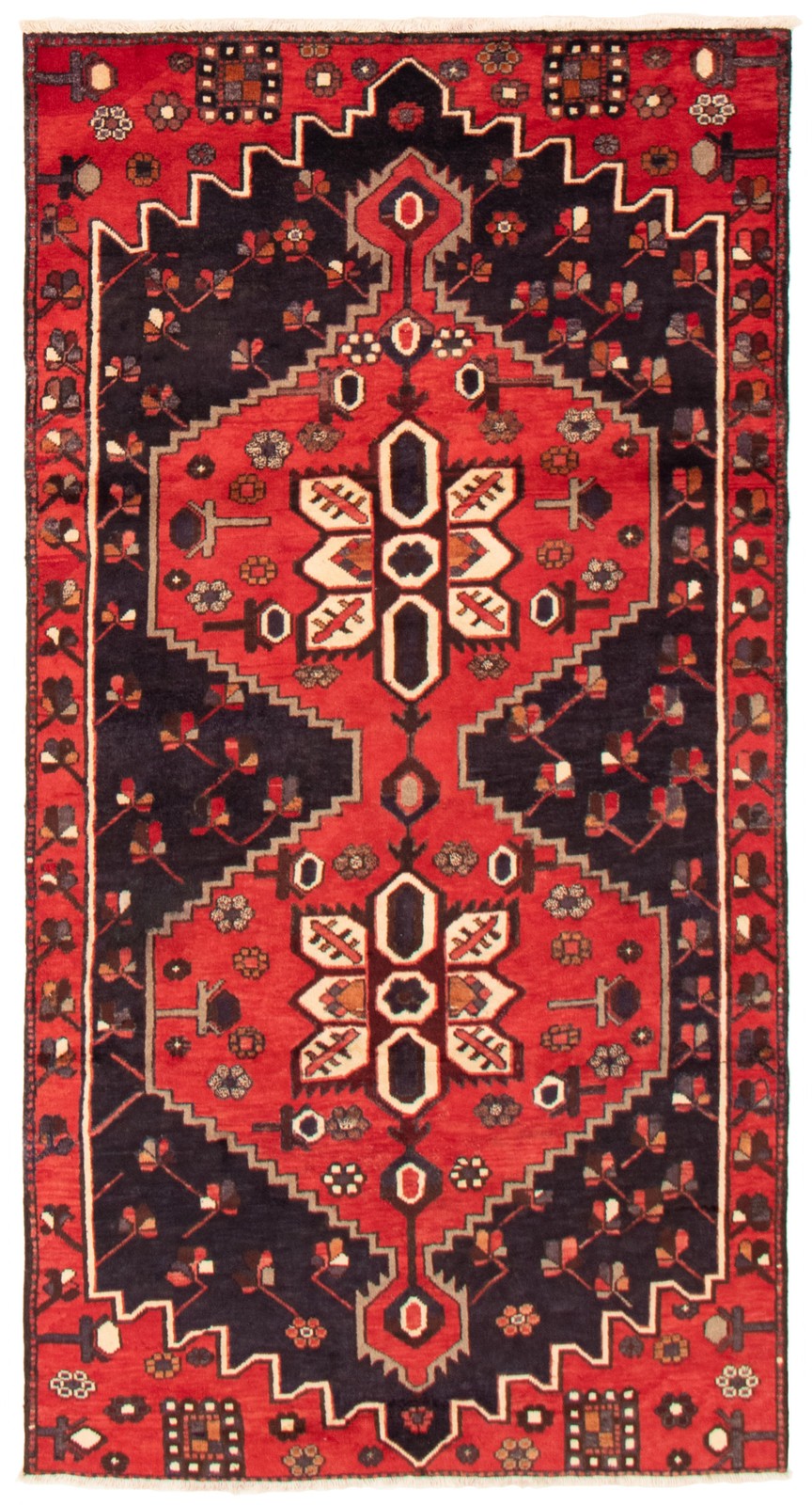 Traditional Vintage Hand-Knotted Area Rug 4'9" x 9'1" Oriental Wool Carpet gallery