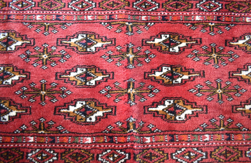 Vintage Tribal Bokhara Rolling Pin Bag Rug 33'' x 17'' Wall Hangings Torba Rug gallery