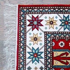 “Chelebi” Raspberry red silk carpet