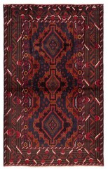Vintage 4’0″ x 6’8″ Traditional Hand Knotted Vegetable Dye Wool Area Rug