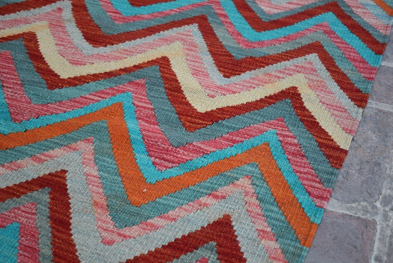 8'7 x 11'9 Handmade vintage afghan tribal khotrang wool kilim rug, 9x12 area rug gallery