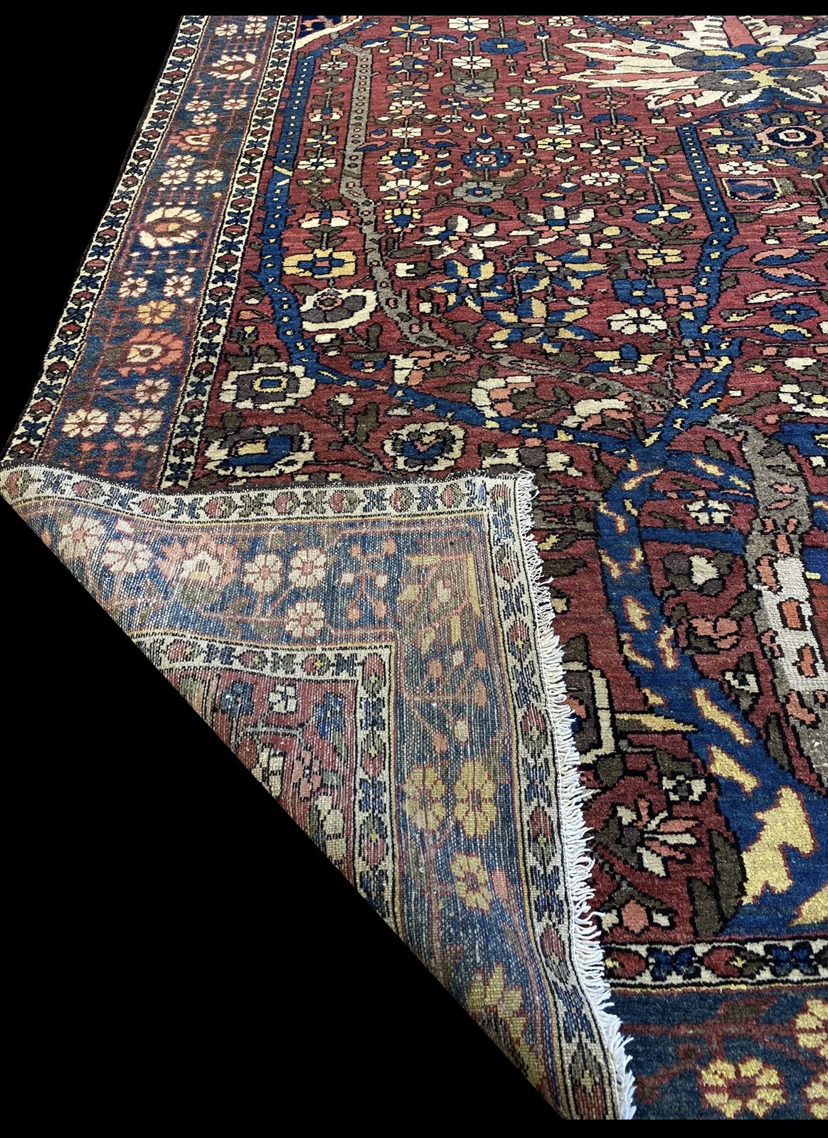 Antique Tree Of Life | Bakhtiari Area Rug | Handmade 9'x12' | One Of A Kind Rug gallery