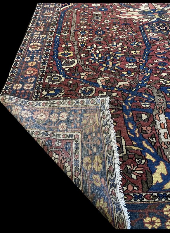 Antique Tree Of Life | Bakhtiari Area Rug | Handmade 9'x12' | One Of A Kind Rug gallery
