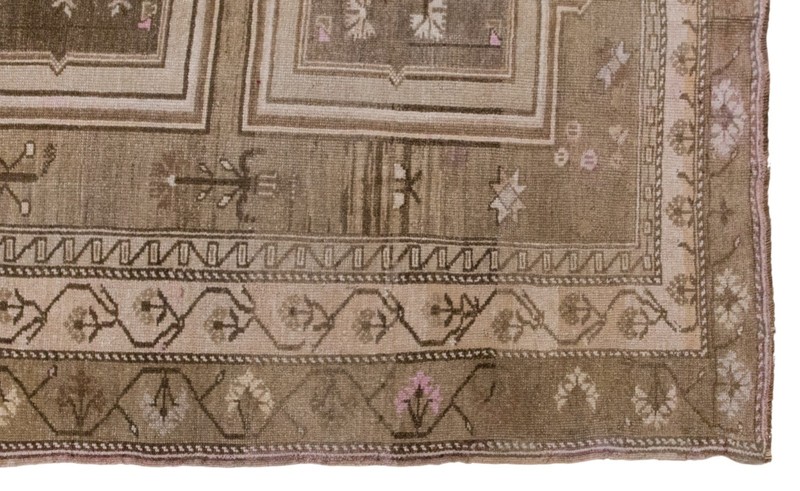 195x400 cm Kurdish Kars Runner Rug – Large Vintage Rug – 6'4" × 13'1" gallery